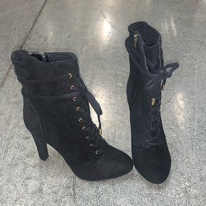 Leather Black Boot Heels